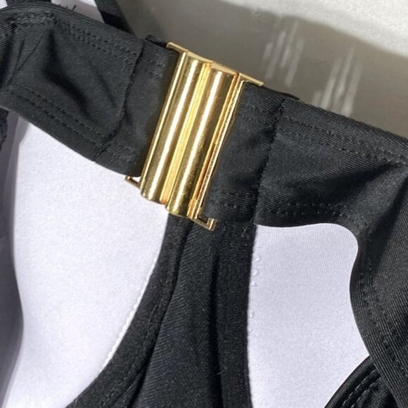 Women’s Black & Floral One Piece Swimsuit Bathing Suit 4XL - Picture 7 of 13